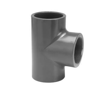VdL T-stuk PVC-U T-stuk 90° bi.dr., type A, PN10