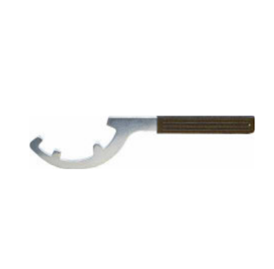 Storz sleutel voor koppeling A (133), B (66 mm), C (89 mm), uit plaatstaal met kunststof handgreep