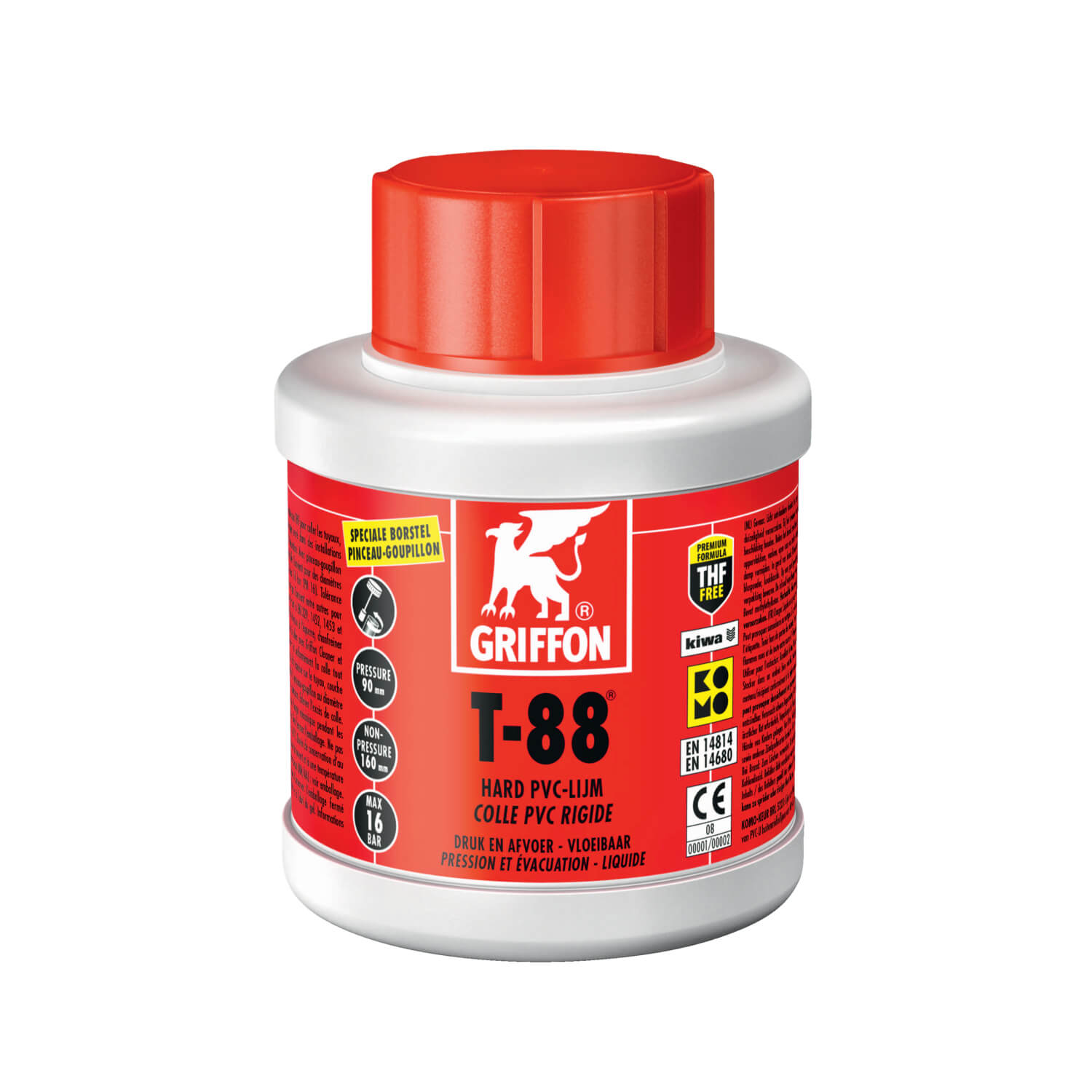 Griffon PVC lijm T-88, Kiwa, 250ml