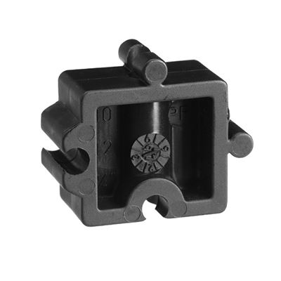 VdL PP vulblok, buisklem, zwart, 10 - 12mm - 1/4", type D