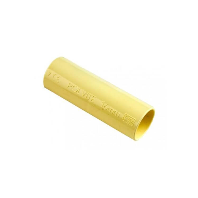 Pipelife Polvite mof voor elektrabuis 16 mm - 5/8" / 19 mm - 3/4" , cremé