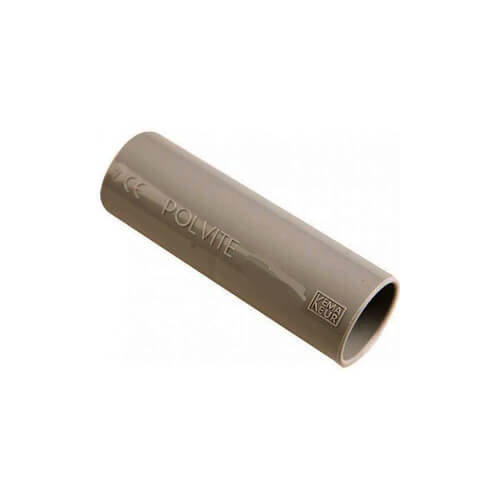Pipelife Polvite mof voor elektrabuis 16 mm - 5/8" / 19 mm - 3/4", grijs, vsv